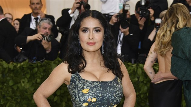 Salma Hayekov na Met Gala (New York, 7. kvtna 2018)