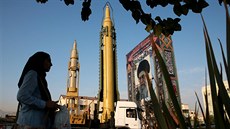 Výstava íránských raket zem - zem v Teheránu  (24. záí 2017)