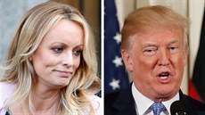 Pornohereka Stormy Daniels a americký prezident Donald Trump