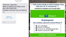 Podvodná SMS informuje o zásilce a láká na iPhone X za pouhou korunu. Podvodná SMS informuje o zásilce a láká na iPhone X za pouhou korunu.