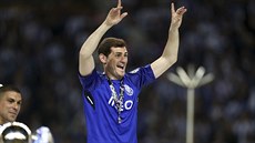 Iker Casillas a jeho radost poté, co s FC Porto získal portugalský titul.