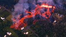Havajská sopka už zničila 26 domů, erupce mají pokračovat Havajská sopka už zničila 26 domů, erupce mají pokračovat