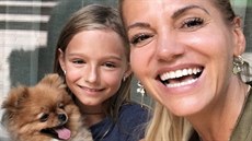 Dara Rolins, její dcera Laura a pes Foxy