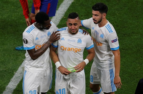 Dimitri Payet (uprosted) spoluhrám z Marseille nemohl pomoci, ve finále...