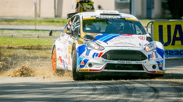 Rallye Český Krumlov. Na snímku je posádka Kopecký/Dresler se Škodou Fabií R5. Rallye Český Krumlov. Na snímku je posádka Kopecký/Dresler se Škodou Fabií R5.