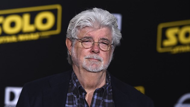 George Lucas na premie filmu Solo: Star Wars Story v Los Angeles (10. kvtna 2018)