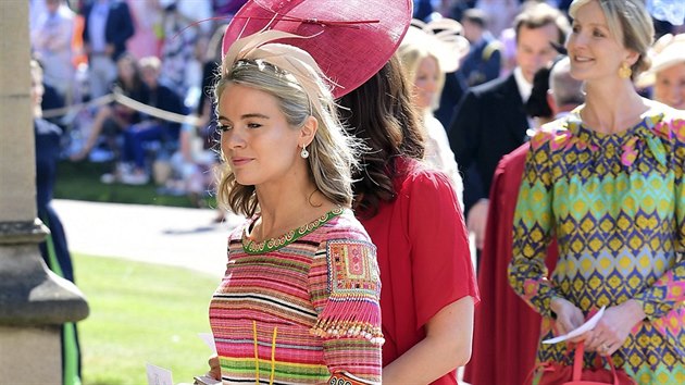 Cressida Bonasov na svatb prince Harryho a Meghan Markle (Windsor, 19. kvtna 2018)