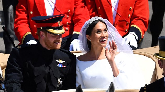 Princ Harry a Meghan Markle (Windsor, 19. května 2018)