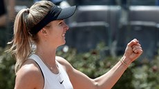 Ukrajinka Elina Svitolinová slaví výhru v semifinále na turnaji v Římě. Ukrajinka Elina Svitolinová slaví výhru v semifinále na turnaji v Římě.
