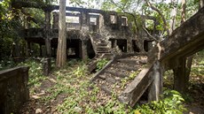 Bývalé bytové domy dstojník na vzdálenjím kout ostrova