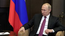 Vladimir Putin bhem setkání v Soi se syrským prezidentem Baárem Asadem (17....