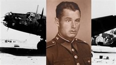 Bohumil Bednářík velel na jaře 1944 výsadku Chalk. V pozadí bombardér Handley... Bohumil Bednářík velel na jaře 1944 výsadku Chalk. V pozadí bombardér Handley...