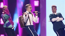 Mikolas Josef pi zkouce na finálové vystoupení Eurovize 2018