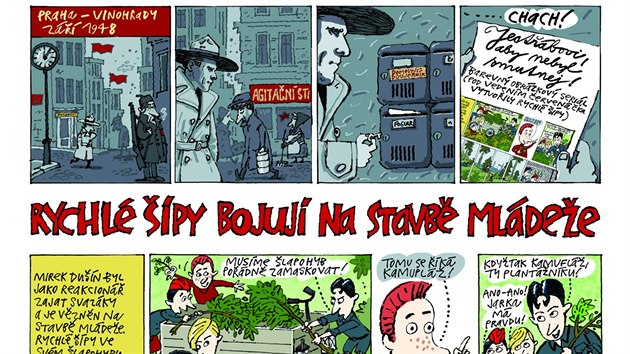 Příběh Rychlé šípy bojují na stavbě mládeže se odehrává v září 1948 a vytvořili... Příběh Rychlé šípy bojují na stavbě mládeže se odehrává v září 1948 a vytvořili...