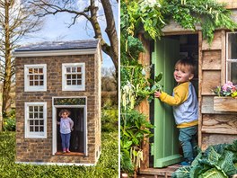 Britka Nadine Charltonová postavila pro svou dcerku na zahrad domek z cihel,...