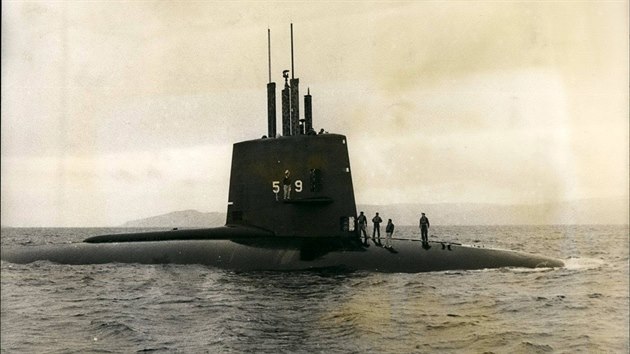 Ponorka USS Scorpion na archivnm snmku 