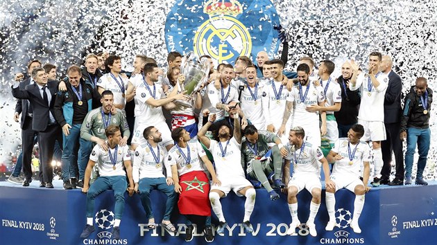 Fotbalist Realu Madrid slav tet vhru v Lize mistr v ad.