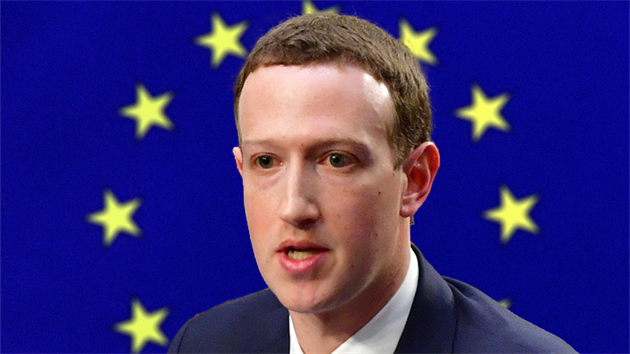 Mark Zuckerberg ped Evropským parlamentem (kolá)