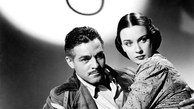 Patricia Morisonová a Alan Curtis ve váleném snímku Hitler's Madman (1943)