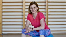 Jaroslava Chlupová učí předškoláky, jak se zdravě hýbat. Jaroslava Chlupová učí předškoláky, jak se zdravě hýbat.