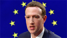 Mark Zuckerberg před Evropským parlamentem (koláž) Mark Zuckerberg před Evropským parlamentem (koláž)