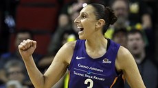 Diana Taurasiová z Phoenix Mercury a její radost Diana Taurasiová z Phoenix Mercury a její radost