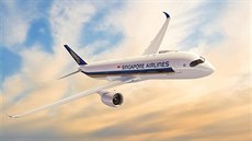 Dopravní letadlo Airbus A350-900, které spolenost Singapore Airlines nasazuje...