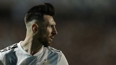 Lionel Messi z Argentiny bhem utkání s Haiti