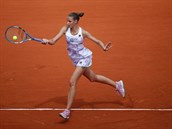 Karolna Plkov ve tetm kole Roland Garros.