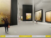 Vizualizace architektonicko-stavebního řešení nové budovy Lapidária