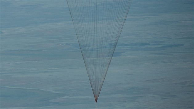 Nvrat kosmick lodi Sojuz.