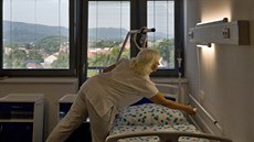 Čtyři nově zrekonstruované pokoje na novorozeneckém oddělení připomínají svou... Čtyři nově zrekonstruované pokoje na novorozeneckém oddělení připomínají svou...