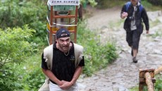 Závod horských nosi ve Vysokých Tatrách na Slovensku. (erven 2011)