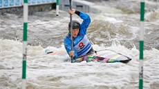 Kajakářka Kateřina Kudějová v kvalifikaci ME v Praze Troji. Kajakářka Kateřina Kudějová v kvalifikaci ME v Praze Troji.