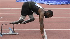 Americký handikepovaný běžec Blake Leeper se na Memoriálu Josefa Odložila... Americký handikepovaný běžec Blake Leeper se na Memoriálu Josefa Odložila...