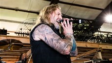 Josef Vojtek z Kabátu zkouší na Létofest 2018 Josef Vojtek z Kabátu zkouší na Létofest 2018