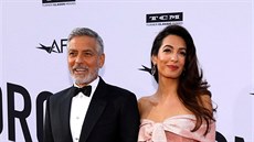George Clooney a jeho manelka Amal (Los Angeles, 7. ervna 2018)