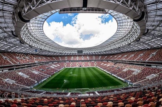 Fotbalový stadion v moskevských Lunikách.