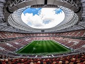 Fotbalový stadion v moskevských Lužnikách.