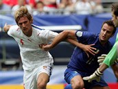 Radoslav Kováč (vlevo) při utkání s Itálií na MS 2006