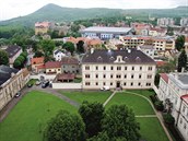 Výhled z věže katedrály na Dómské náměstí Výhled z věže katedrály na Dómské náměstí