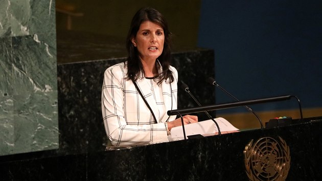 Americká velvyslankyn v OSN Nikki Haleyová