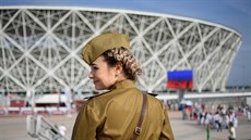 Oslavy Dne vítězství u stadionu ve Volgogradu, kde se bude hrát několik utkání... Oslavy Dne vítězství u stadionu ve Volgogradu, kde se bude hrát několik utkání...
