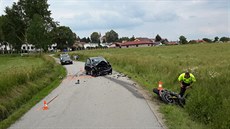 Motorkář nepřežil čelní střet s autem v Besednici. Motorkář nepřežil čelní střet s autem v Besednici.