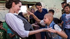 Angelina Jolie navtívila Mosul. (16. ervna 2018)