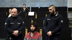 Abderrahman Bouanane na soudním řízení ve finském Turku. Abderrahman Bouanane na soudním řízení ve finském Turku.