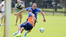 Start přípravy olomouckých fotbalistů, v modrém nový muž Pavel Dvořák Start přípravy olomouckých fotbalistů, v modrém nový muž Pavel Dvořák