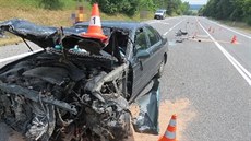 Řidička na Jičínsku se při stoupání lekla, dostala smyk a skončila v protisměru... Řidička na Jičínsku se při stoupání lekla, dostala smyk a skončila v protisměru...