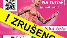 Plakát Kulturního domu Střelnice upozorňující na zrušení výstavy. Plakát Kulturního domu Střelnice upozorňující na zrušení výstavy.