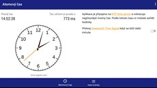 Aplikace Atomic Clock & Watch Accuracy Tool poskytne vdy absolutn pesný as.